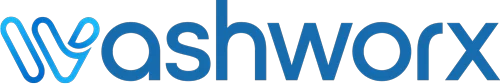 Das Washworx-Logo mit einem stilisierten blauen „W“ und modernem blauem Schriftzug auf hellem Hintergrund. Das Washworx-Logo mit einem stilisierten blauen „W“ und modernem blauem Schriftzug auf hellem Hintergrund.