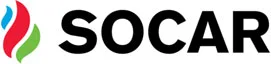 SOCAR-Logo mit einem farbenfrohen Flammensymbol und fetter schwarzer Schrift.